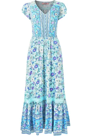 Joe Browns Petite Button Detail Border Print Maxi Dress AU 14 Petite