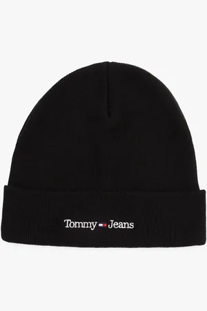 Tommy Hilfiger Black Logo Embroidery Beanie onesize