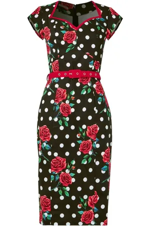Joe Browns Polka Rose Bodycon Dress AU 16