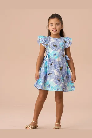 Angel & Rocket Alessandra Side Bow Shirred Panel Dress 8 Years (128 cm)