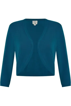 Yumi Blue Knitted Bolero XL