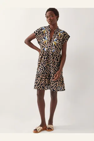Monsoon Ania Embroidered Batik Mini Dress XXL