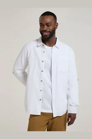 Mountain Warehouse Mens Coconut Textured Long Sleeved 100% Cotton Shirt 3XL