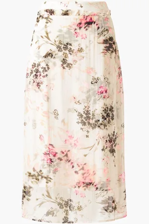 French Connection Candice Satin Georgette Overlay Skirt 12