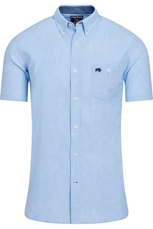 Raging Bull Short Sleeve Classic Linen Shirt M
