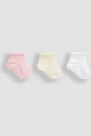 JoJo Maman Bébé Cream Pastel 3-Pack Princess Socks 6