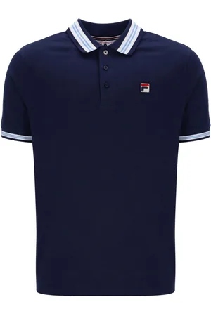 Fila Faraz Tipped Rib 100% Cotton Polo Shirt M
