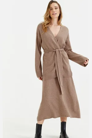 Chinti & Parker Belted Long Nude Cardigan XS