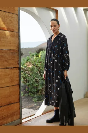 Whistles Scattered Hoops Pleated Dress AU 6