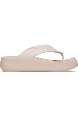 Crocs Pink Womens Getaway Platform Flip Flops AU 9 (EU 39.5)