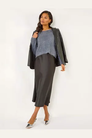 Roman Woven Satin Skirt AU 18