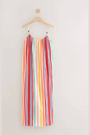Next Textured Beaded Summer Maxi Dress AU 26