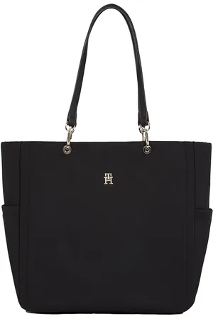 Tommy Hilfiger Black Spring Tote Bag One