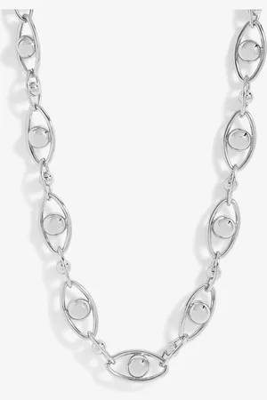 Jon Richard Silver Tone Polished Orb Chain Necklace One