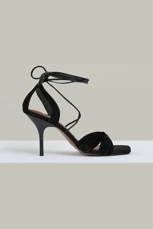 Reiss Alexis Suede Strappy Heeled Sandals AU 8 (EU 39)