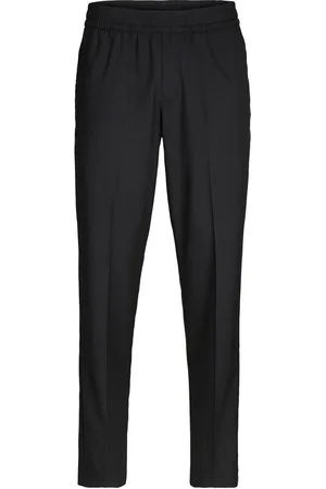 JACK & JONES Black Drawstring Relaxed Fit Trousers S
