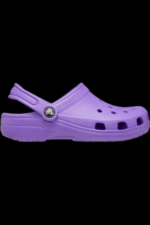 Crocs Dark Purple Kids Unisex Classic Clogs AU 2 (EU 34.5)