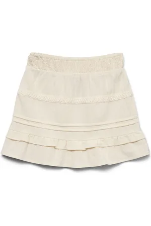 VERO MODA 100% Organic Cotton Elasticated Waist Woven Mini Skirt 116122cm