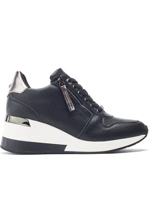 Moda In Pelle Blue Caspia Lace-Up Wedge Trainers AU 10 (EU 41)