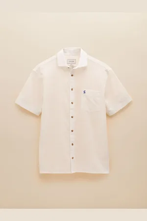 Joules Linen Blend Short Sleeve Shirt L