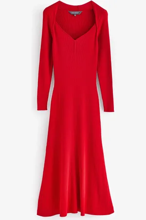 Sosandar Sweetheart Neckline Fit & Flare Midi Dress AU 12