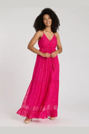 South Beach Sequin Detail Cami V-Neck Maxi Dress AU 14