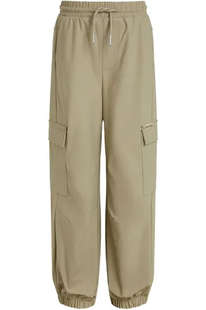 Calvin Klein Cream Parachute Dry Knit Cargo Joggers 16 Years (176cm)