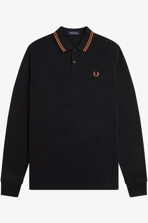 Fred Perry Long Sleeve Twin Tipped Polo Shirt L