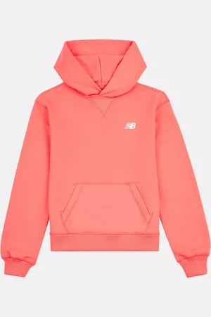 New Balance Red Kids French Terry Small Logo Hoodie 15