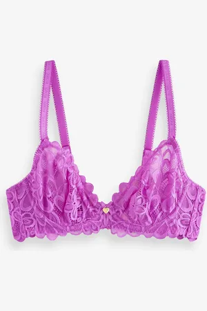 Boux Avenue Lace Heidi Floral Plunge Bra 36 D