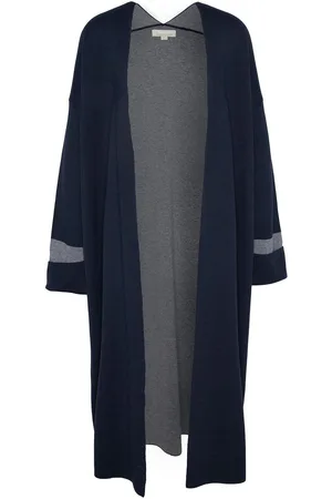 Barbour Navy Coretta Longline Knitted 100% Cotton Cardigan S