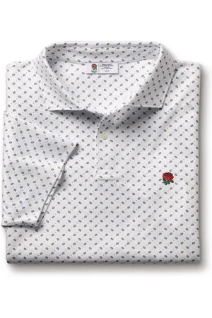 Charles Tyrwhitt RFU Printed Performance Short Sleeve Polo Shirt XL