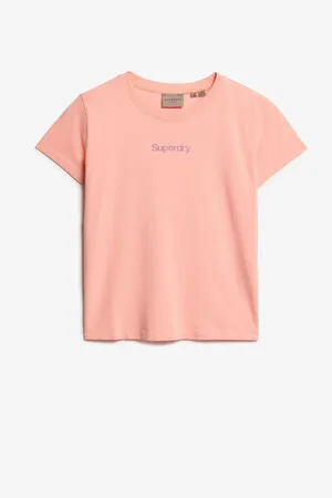 Superdry Pink Core Logo City Slim Fit T-Shirt AU 14