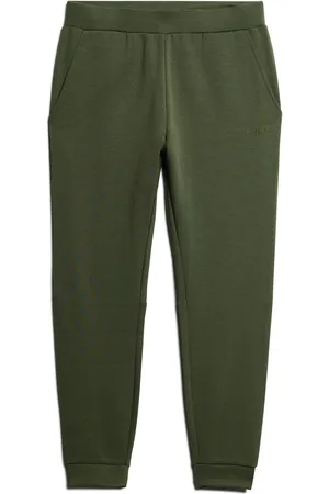 Superdry Dark Moss Green Tech Tapered Joggers M