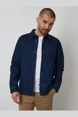 Threadbare Blue Denim Shacket large