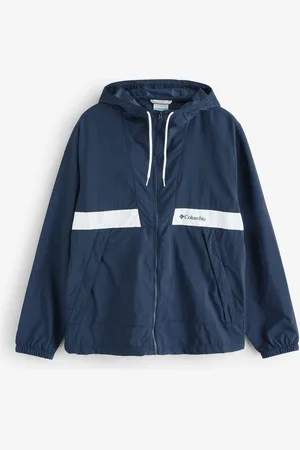 Columbia Blue Spire Valley Hooded Windbreaker Jacket S
