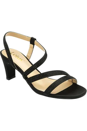 Lotus Black Slip On Strappy Sandals AU 10 (EU 42)