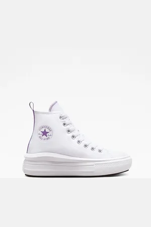 Converse White Youth Chuck Taylor Move Trainers AU 4 (EU 36.5)