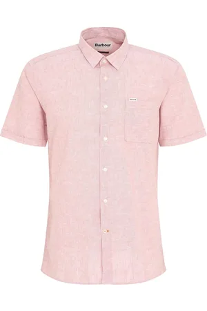 Barbour Nelson Linen Blend Short Sleeve Shirt M
