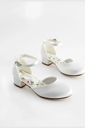 Next Flower Girl Occasion Ankle Strap Low Heel Shoes AU 1 (EU 33)