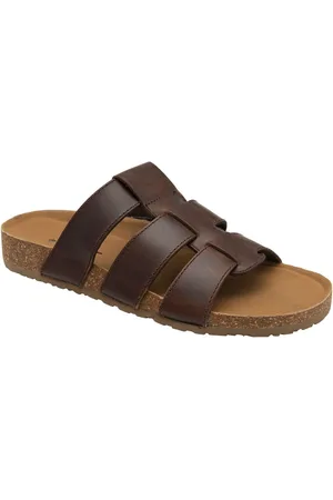 Dunlop Brown Mens Leather Mules AU 7 (EU 41)