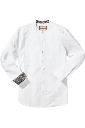 Joe Browns Pintuck Grandad Collar Long Sleeve 100% Cotton Shirt M