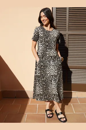 Threadbare 100% Cotton Smock Style Midi Dress AU 14