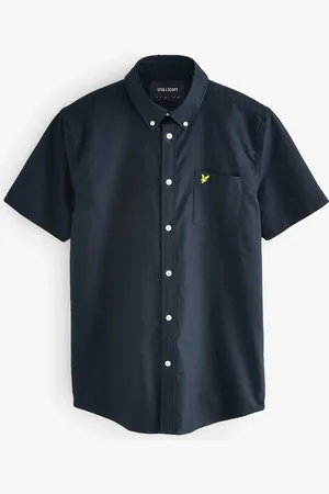 Lyle & Scott Short Sleeve Lightweight Slub Oxford Shirt XL