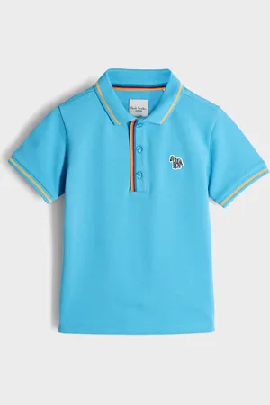 Paul Smith Boys Short Sleeve Zebra Print Polo Shirt 6