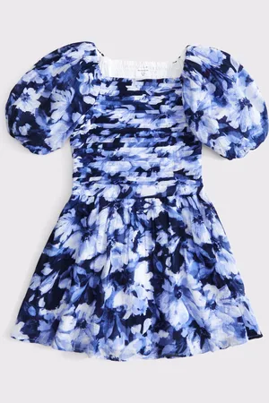 Abercrombie & Fitch Floral Square Neck Puff Sleeve Dress 7