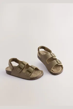 Next Neutral Wide Fit (G) Double Buckle Cushioned Footbed Sandals AU 7 (EU 41)