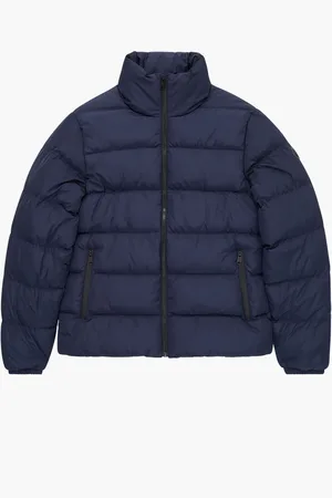 French Connection Blue Mid Length Row Funnel Neck Jacket XL