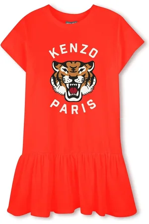 Kenzo Short Sleeve Tiger Logo Dress 10 Years (140cm)