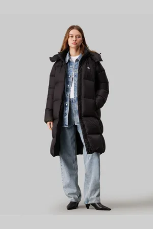 Calvin Klein Black Down Long Puffer Jacket small